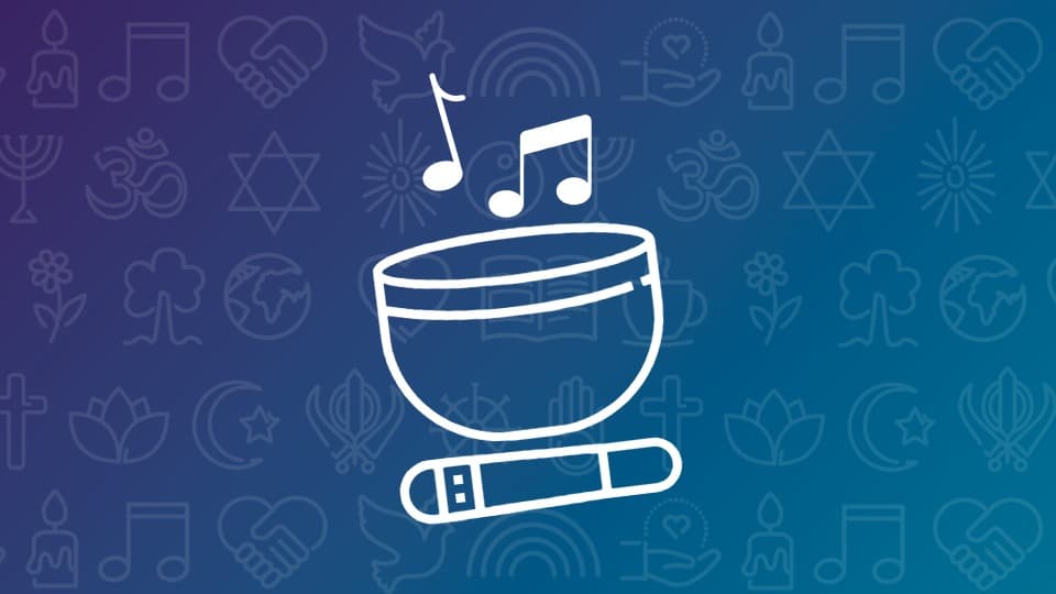 A  bowl and microphone icon